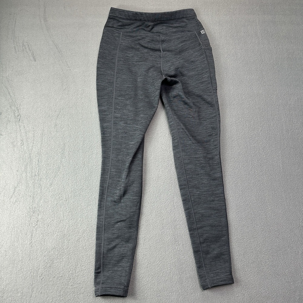 Title Nine Crash Polartec Fleece Lined Tights Heathered Grey Gorpcore Granola SM - Picture 10 of 11